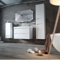 Комплект подвесной тумбы Эра с пеналом и шкафом