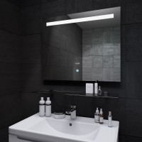 Зеркало LAVA Делюкс 80×65 с LED подсветкой и сенсором прикосновения Зеркало LAVA Делюкс 80×65 с LED подсветкой и сенсором прикосновения