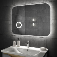 Зеркало в ванну ULTRA Око 80×65 с LED подсветкой и сенсором взмаха Зеркало в ванну ULTRA Око 80×65 с LED подсветкой и сенсором взмаха