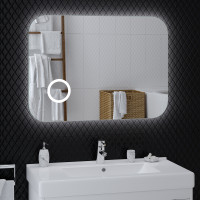 Зеркало ULTRA Око 80×65 с LED подсветкой и радиусом углов Зеркало ULTRA Око 80×65 с LED подсветкой и радиусом углов