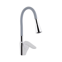 Смеситель для кухни Lidz Tani 007F3 с гибким изливом (k40) LDTAN007F3GCR31869 Chrome/Grey Смеситель для кухни Lidz Tani 007F3 с гибким изливом (k40) LDTAN007F3GCR31869 Chrome/Grey