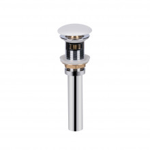 Донний клапан для раковини Qtap PU02O 225х70х70 White з переливом