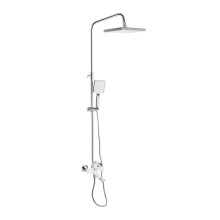 Душова система універсальна Qtap Presto на три споживачі (з виливом) QTPRE111CRW45580 Chrome/White Душова система універсальна Qtap Presto на три споживачі (з виливом) QTPRE111CRW45580 Chrome/White