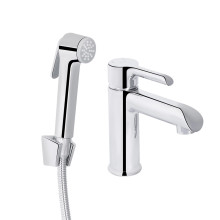 Змішувач для раковини Qtap Grand (з гігієнічним душем) QTGRA272CRM45670 Chrome Змішувач для раковини Qtap Grand (з гігієнічним душем) QTGRA272CRM45670 Chrome