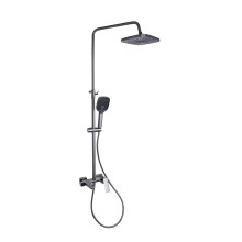 Душова система універсальна Qtap Gemini на три споживачі (з виливом) QTGEM111GMB45688 Gunmetal Black PVD Душова система універсальна Qtap Gemini на три споживачі (з виливом) QTGEM111GMB45688 Gunmetal Black PVD