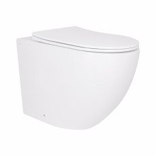 Унитаз подвесной Qtap Robin Ultra Quiet безободковый с сиденьем Soft-close 520x365x365 мм WHITE