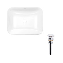Комплект Qtap Scorpio: Раковина врезная прямоугольная 510х390х145 мм White + Донный клапан PU02 Комплект Qtap Scorpio: Раковина врезная прямоугольная 510х390х145 мм White + Донный клапан PU02