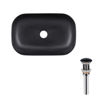 Комплект Qtap Robin: Раковина накладная прямоугольная 600x390x150 мм Matt Black + Донный клапан PU03 Комплект Qtap Robin: Раковина накладная прямоугольная 600x390x150 мм Matt Black + Донный клапан PU03