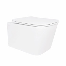 Унитаз подвесной Qtap Crow безободковый с сиденьем Soft-close QT05335170W