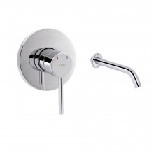 Комплект для умывальника Qtap Spring Chrome: Смеситель QTSPRCRM 0101 +  излив QTVYT246CRM45930