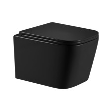 Унітаз підвісний Qtap Crow Ultra Quiet 485×340×290 мм, Matt Black, з сидінням Slim Duroplast/ Soft-close/ Quick Release QT05335171MB Унітаз підвісний Qtap Crow Ultra Quiet 485×340×290 мм, Matt Black, з сидінням Slim Duroplast/ Soft-close/ Quick Release QT05335171MB