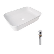 Комплект Qtap Virgo N: Раковина накладная 560x380x130 мм, White, прямоугольная + Донный клапан Pop-up PU02 Комплект Qtap Virgo N: Раковина накладная 560x380x130 мм, White, прямоугольная + Донный клапан Pop-up PU02