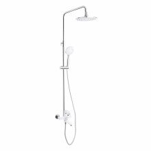 Душевая система универсальная Lidz Latwa 1031 на три потребителя (с изливом) (k35) White LDLAT1031WHI48994