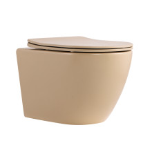 Унітаз підвісний Qtap Robin Ultra Quiet 520×365×340 мм, Beige, з сидінням Slim Duroplast / Soft-close / Quick Release QTROB26SB48997