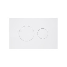 Клавиша смыва Qtap Standard 152x236x28 мм, White, круглая QTSTD164W49468