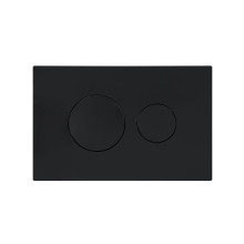 Клавиша смыва Qtap Standard 152x236x28 мм, Matt Black, круглая QTSTD164BLM49470