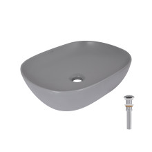 Раковина накладная Qtap Aquarius 470x380x120 мм, Stone grey, прямоугольная, с донным клапаном QTAQA188SG49780 Раковина накладная Qtap Aquarius 470x380x120 мм, Stone grey, прямоугольная, с донным клапаном QTAQA188SG49780