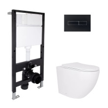 Готове рішення Qtap для ванної кімнати: підвісний унітаз Robin Ultra Quiet 520x365x365 + комплект інсталяції Standard (лінійна клавіша Black) Готове рішення Qtap для ванної кімнати: підвісний унітаз Robin Ultra Quiet 520x365x365 + комплект інсталяції Standard (лінійна клавіша Black)