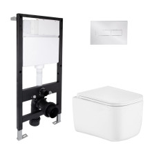 Готове рішення Qtap для ванної кімнати: підвісний унітаз Gemini Ultra Quiet 485x340x350 + комплект інсталяції Standard (лінійна клавіша Chrome) Готове рішення Qtap для ванної кімнати: підвісний унітаз Gemini Ultra Quiet 485x340x350 + комплект інсталяції Standard (лінійна клавіша Chrome)