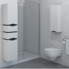 Підвісна шафа Slim "АЛЕССА AIR" 35 сіра, ліва (MV0000380) Підвісна шафа Slim "АЛЕССА AIR" 35 сіра, ліва (MV0000380)