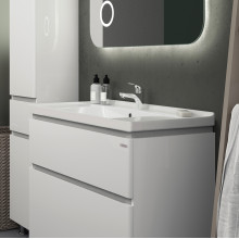 Тумба з умивальником "АМАТА IDEA" 80 см, біла (MV0000895) Тумба з умивальником "АМАТА IDEA" 80 см, біла (MV0000895)